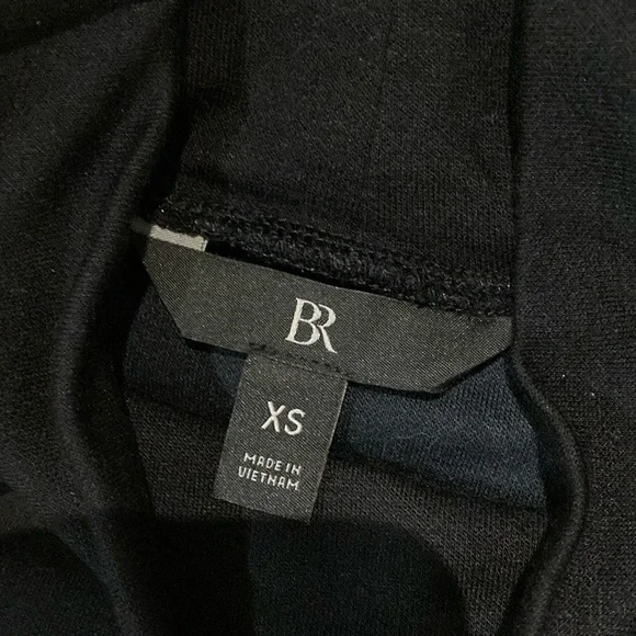 Banana republic black sleeveless mock turtleneck dress, size XS - Picture 2 of 7